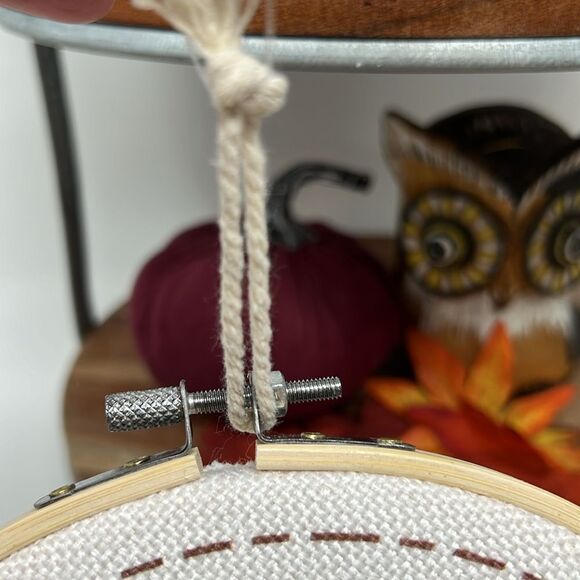 HELLO AUTUMN Hoop Hanging Wall Decoration Decor cozy autumn vibes office dorm - Picture 4 of 7